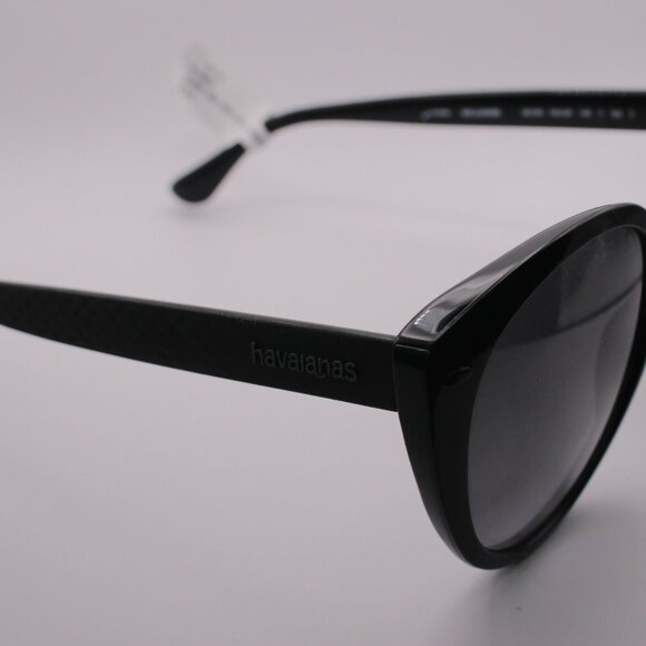 Havianas New with Tags Oversized Cat Eye Black Acetate Sunglasses Retro